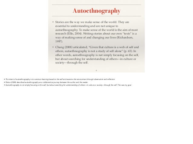 Autoethnography dissertation