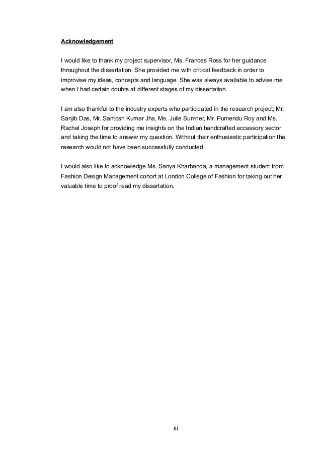 London college of fashion dissertations