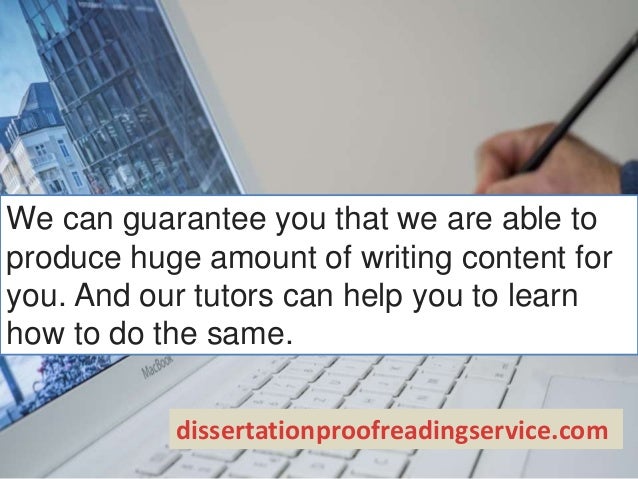 Dissertation proofreading service techniques