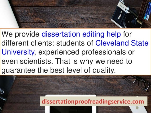 Dissertation help service editing