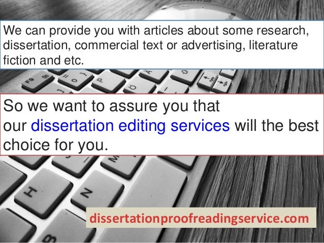 Dissertation proofreading service techniques
