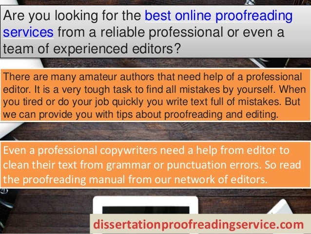 Dissertation proofreading service techniques