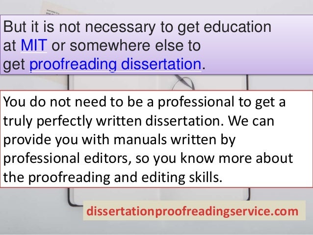 Dissertation proofreading service checklist