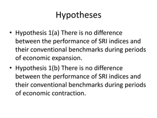 MethodHypothesesMeasures	 Proposed Sample	  Approach