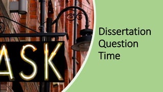Dissertation
Question
Time
 