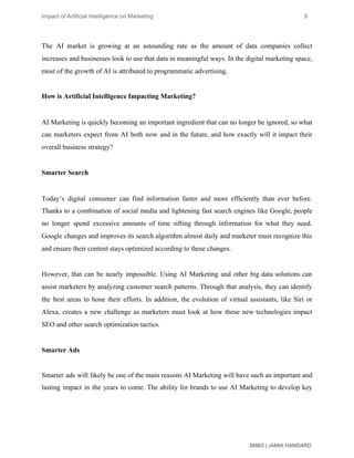 Impact of Artificial Intelligence on Marketing | PDF