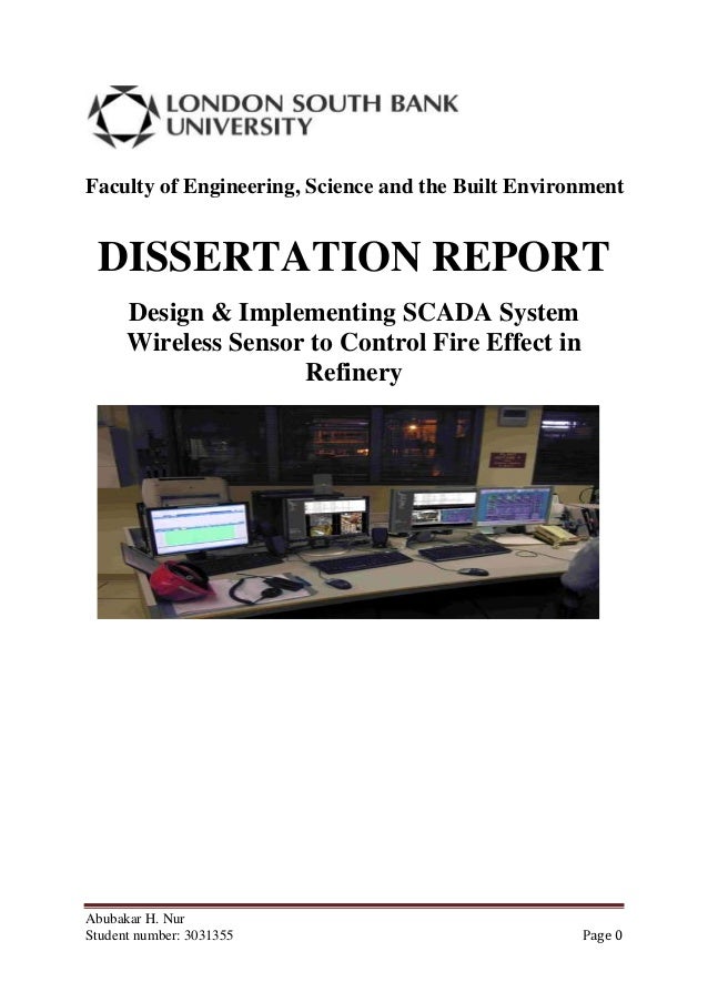 Dissertation report
