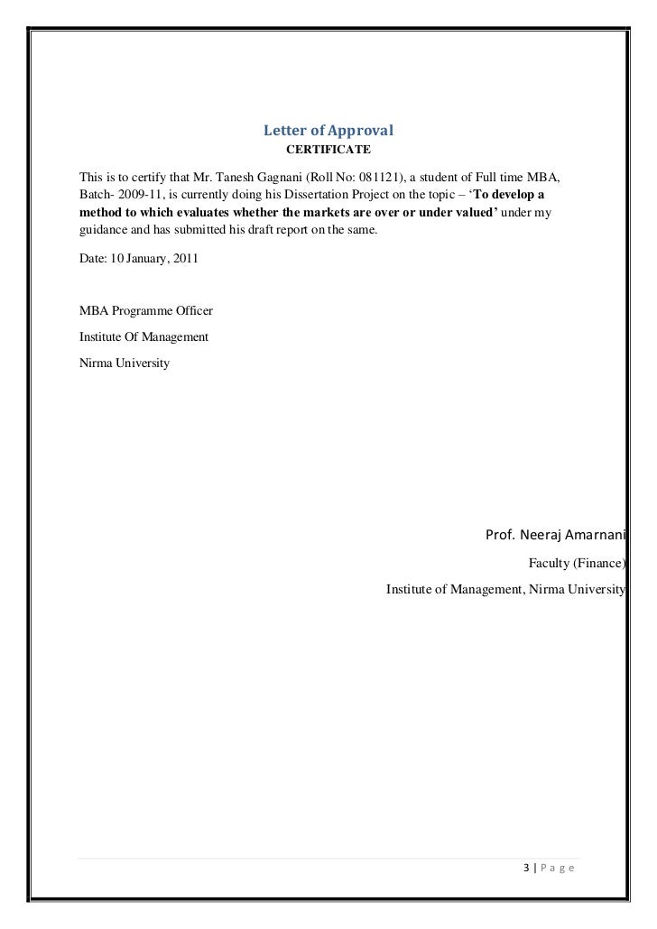 Dissertation on company valuation