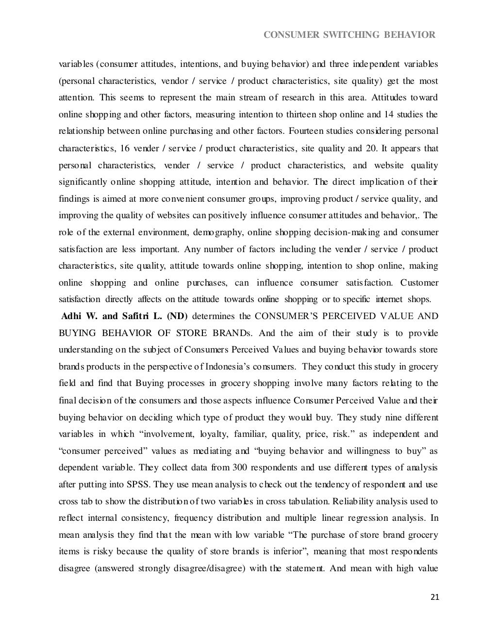 Dissertation report on switching behavior of consumer dissertation report on consumer behaviour