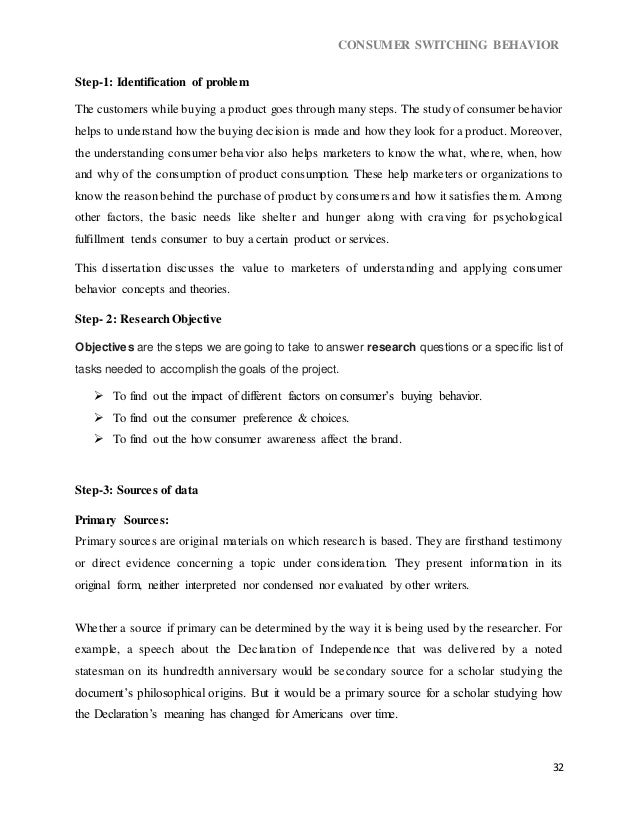 Buying a dissertation consumer