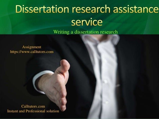 research and dissertation assistance