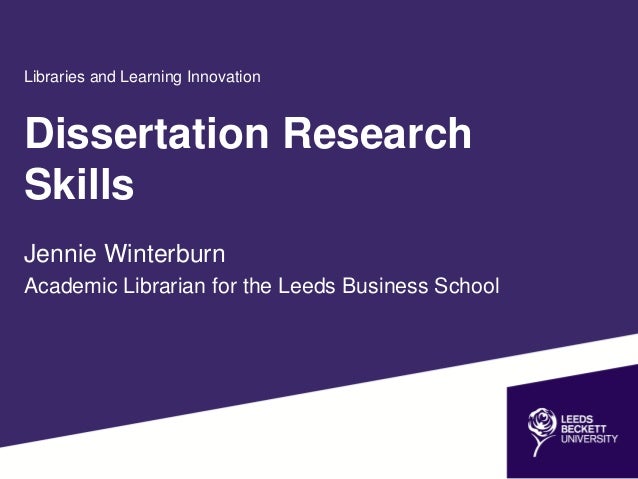 Dissertation library research
