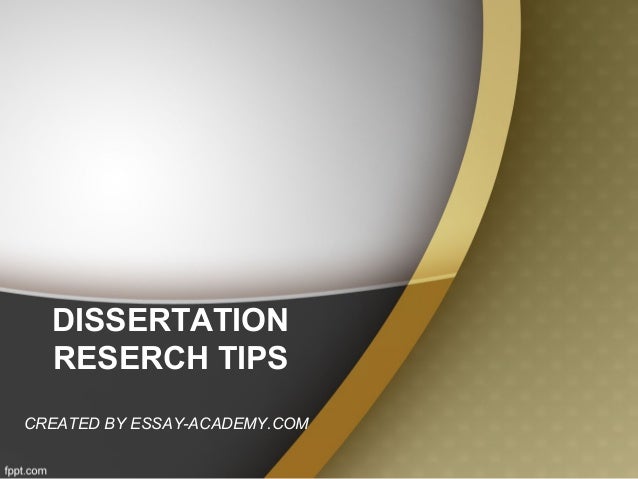Dissertation advice com