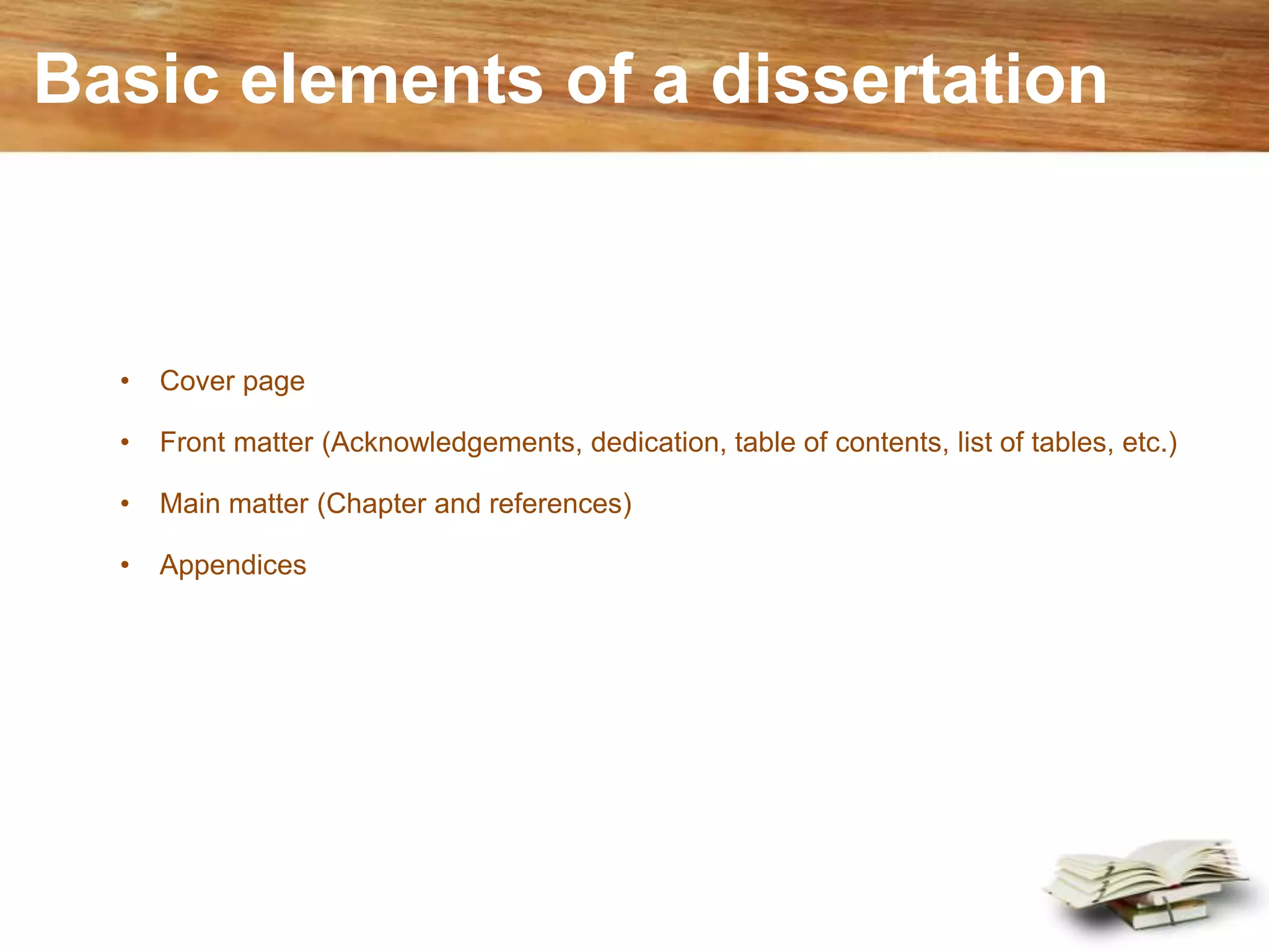 Dissertation road map | PPSX