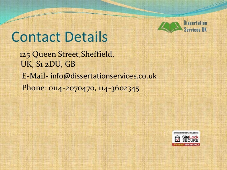 Dissertation proposal writing services