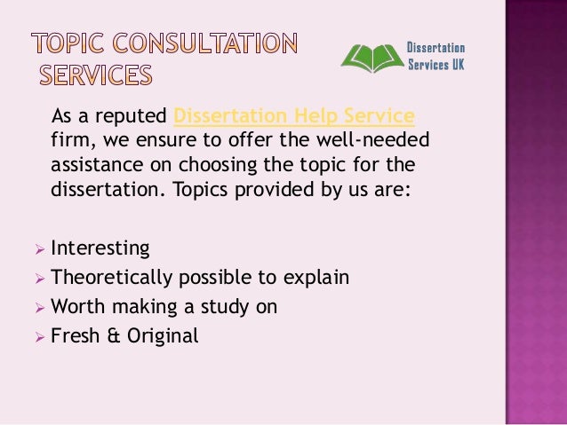 Dissertation service co uk