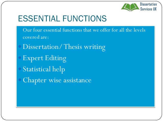 Dissertation services in uk