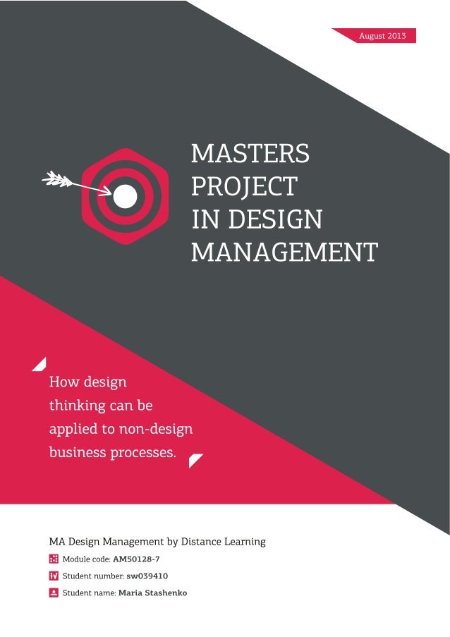master thesis design thinking