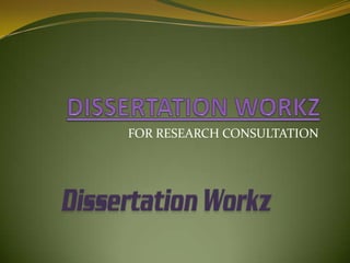 FOR RESEARCH CONSULTATION
 