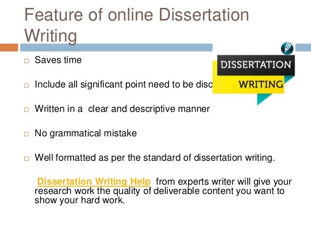 Writing dissertation help