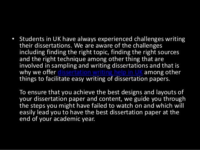 Dissertation writing assistance block