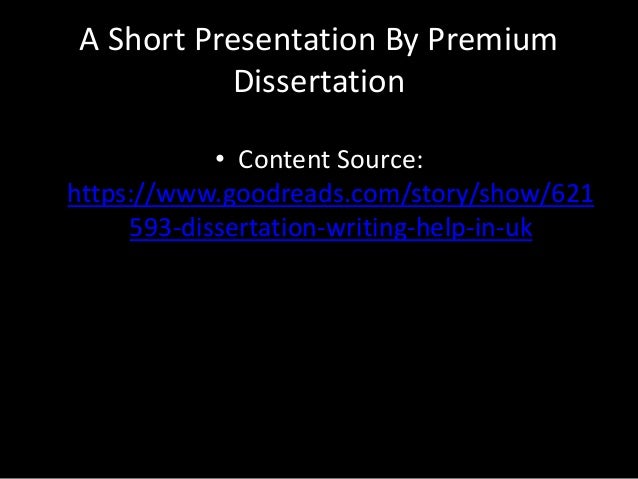 Help with dissertation uk