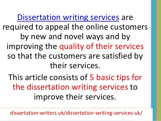 Uk dissertation writing service