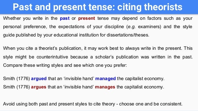 Dissertation writing style guide