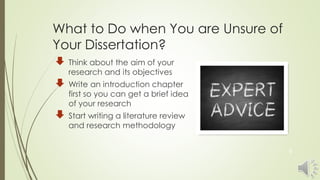 Dissertation Writing Tips