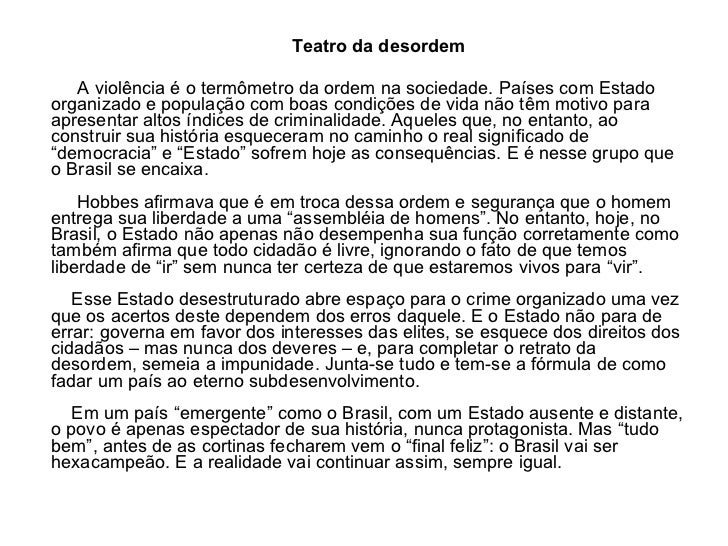 Texto dissertativo conclusão