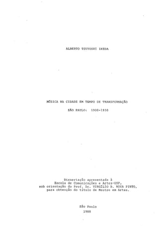 Dissetacao ikeda - Musica na cidade em tempo de transformação (1998)