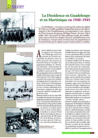 La dissidence en Guadeloupe et en Martinique en 1940-1945