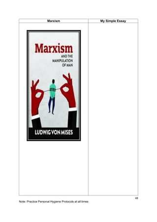 48
Note: Practice Personal Hygiene Protocols at all times
Marxism My Simple Essay
 