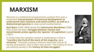 Marxism Development disciplines and ideas in social sciences | PPTX