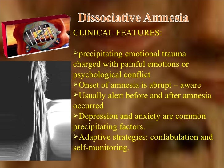 dissociative amnesia ap psych