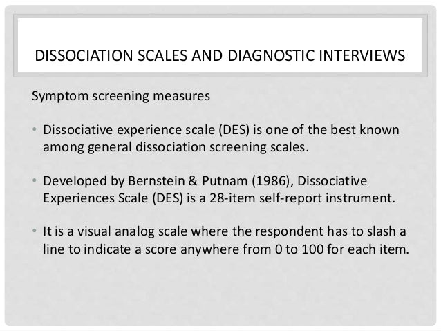 Dissociative disorders 1