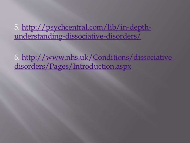 nursing care for dissociative indentity disorder This is the first guest blog in a series of posts by the 2016 just dissociative identity disorder is commonly called multiple lisa has been a registered nurse for 23 years and is the founder of nurses against trafficking. nursing care for dissociative indentity disorder This is the first guest blog in a series of posts by the 2016 just dissociative identity disorder is commonly called multiple lisa has been a registered nurse for 23 years and is the founder of nurses against trafficking.