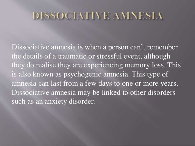 types of amnesia involving trauma types of amnesia involving trauma