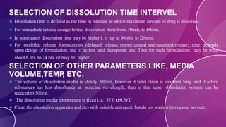 Floating Time Dissolution Dissolution second ppt | PDF