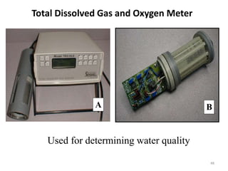 48
Used for determining water quality
A B
Total Dissolved Gas and Oxygen Meter
 