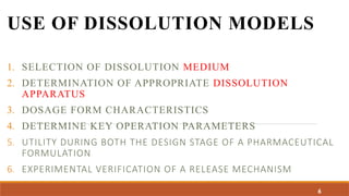 Different Dissolution Models Pharmaceutical dissolution models 2023.pptx