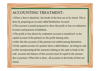 Dissolution of firm ppt | PDF