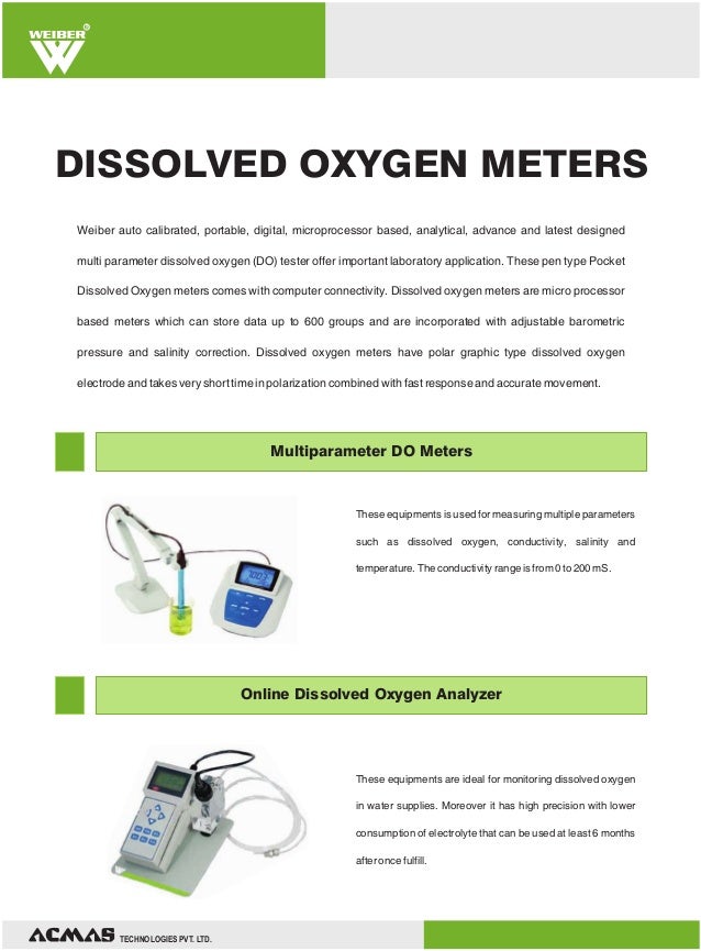 Dissolved Oxygen (DO) Meters by ACMAS Technologies Pvt Ltd.