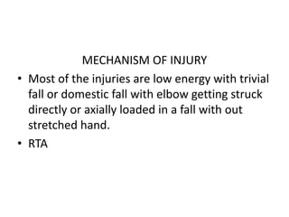 Fall Axially Distal humerus fractures | PPTX