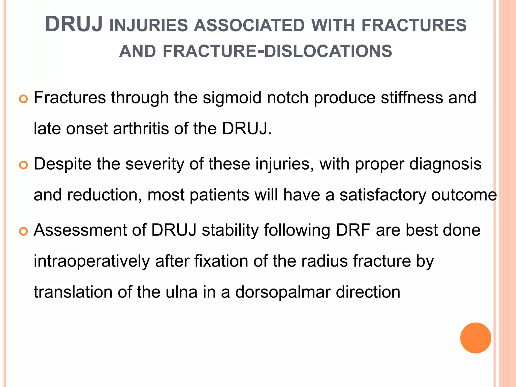 Distal radioulnar joint injuries | PPTX