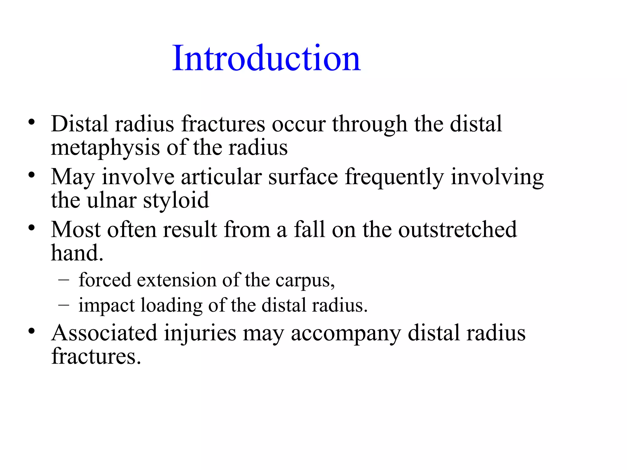Distal radius fracture | PPT
