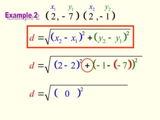 Distance Formula Between Two Functions Distance-between-two-points-Formulas.ppt