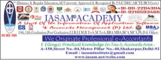 D istance courses by iasam