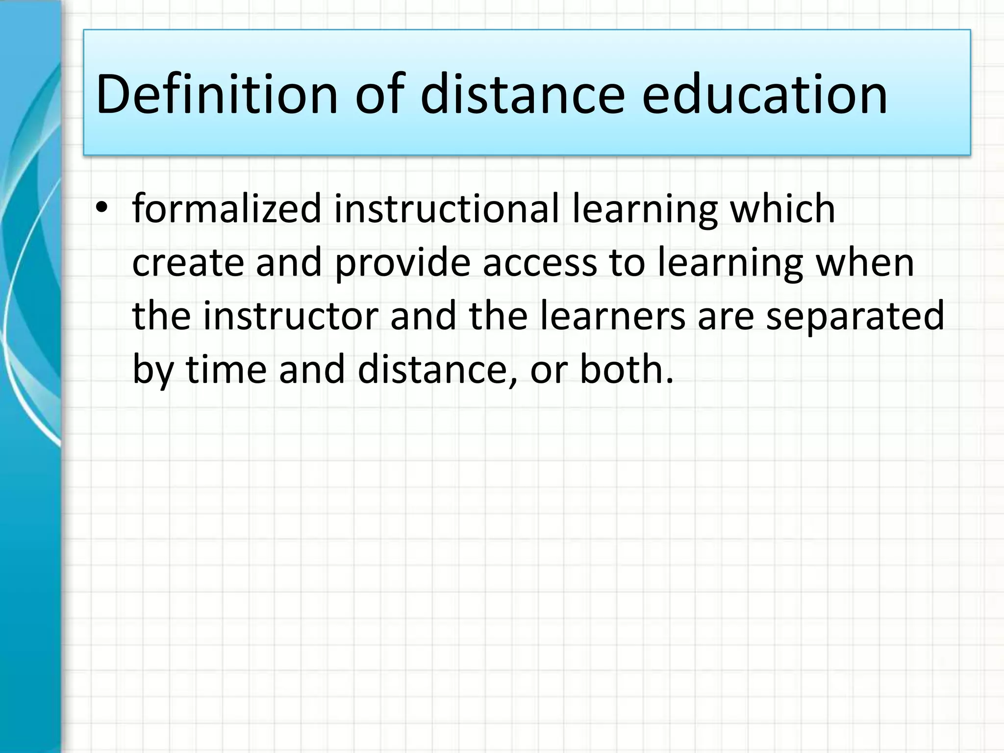 Distance education | PPT
