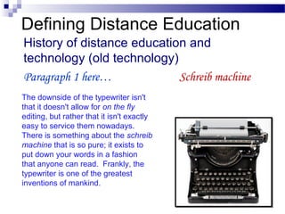 Distance education | PPT